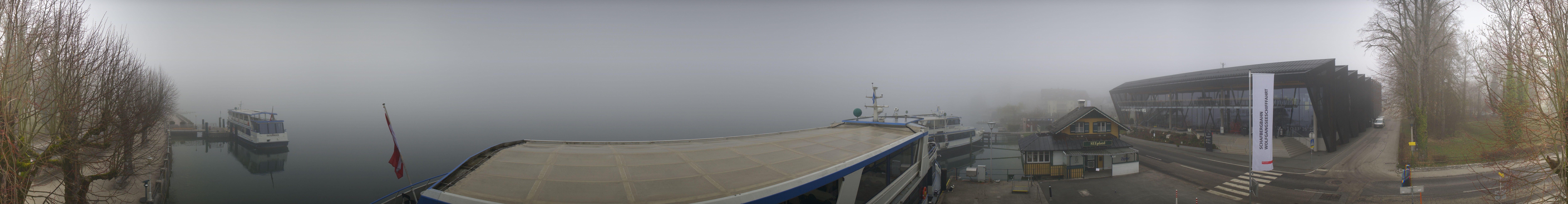 Archiv Foto Webcam Anlegesteg und Bahnhof am Wolfgangsee