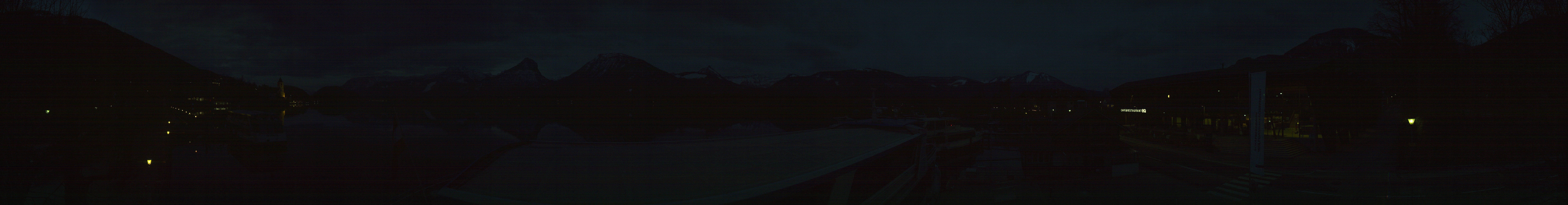 Archiv Foto Webcam Anlegesteg und Bahnhof am Wolfgangsee