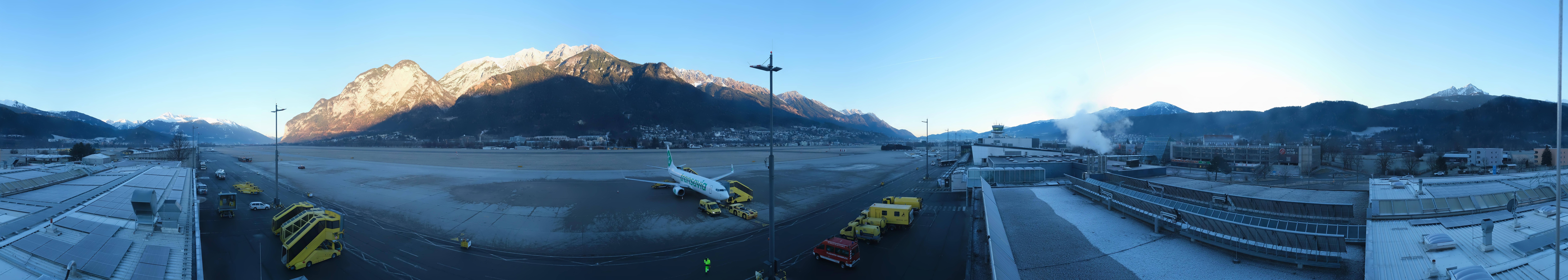 Archiv Foto Webcam Panorama Innsbruck Flughafen