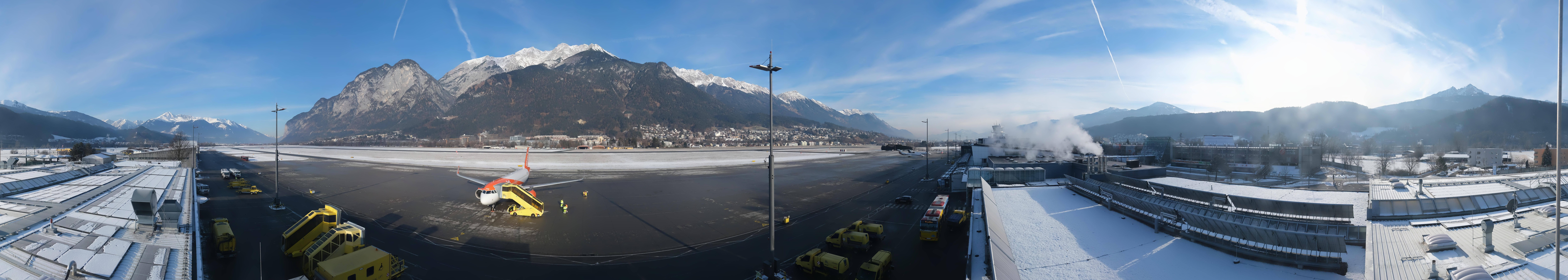 Archiv Foto Webcam Panorama Innsbruck Flughafen