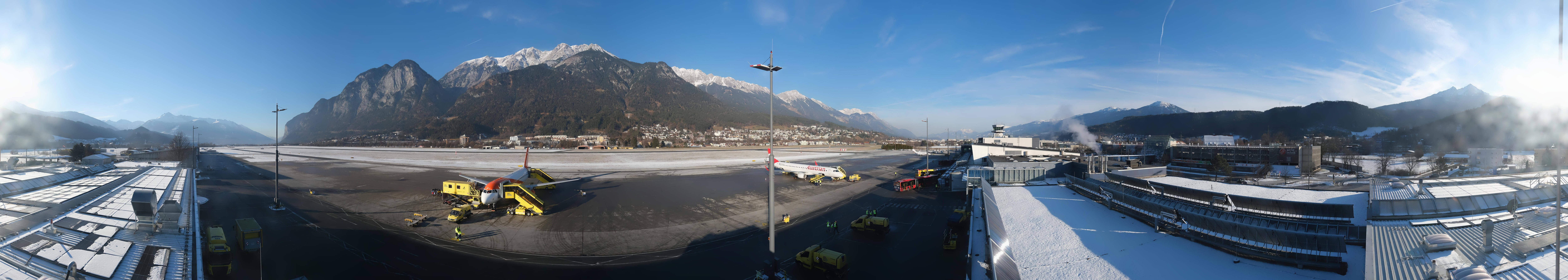 Archiv Foto Webcam Panorama Innsbruck Flughafen