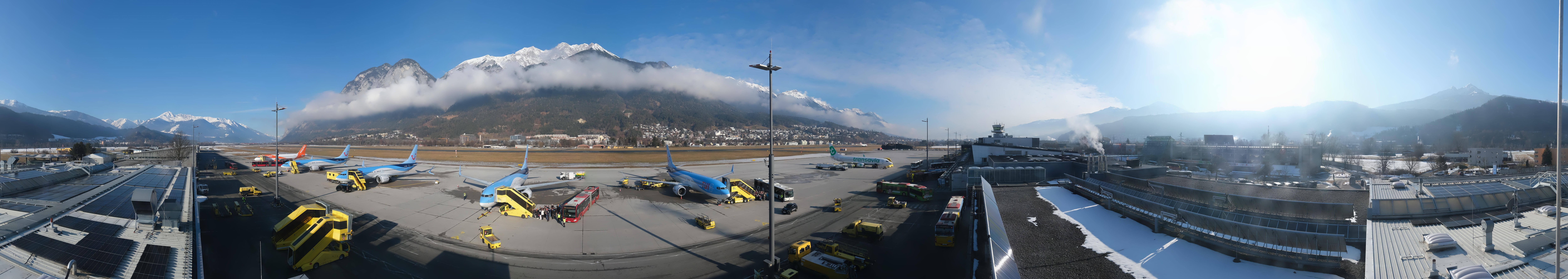 Archived image Webcam Airport Innsbruck Panorama