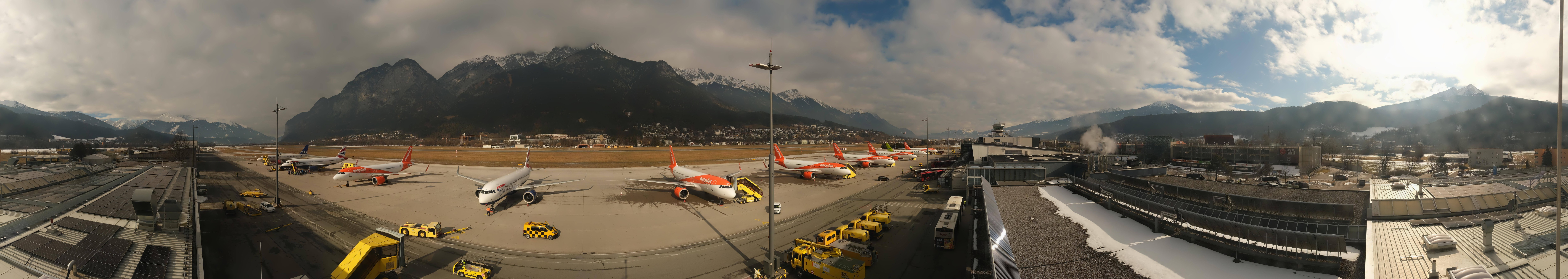 Archiv Foto Webcam Panorama Innsbruck Flughafen