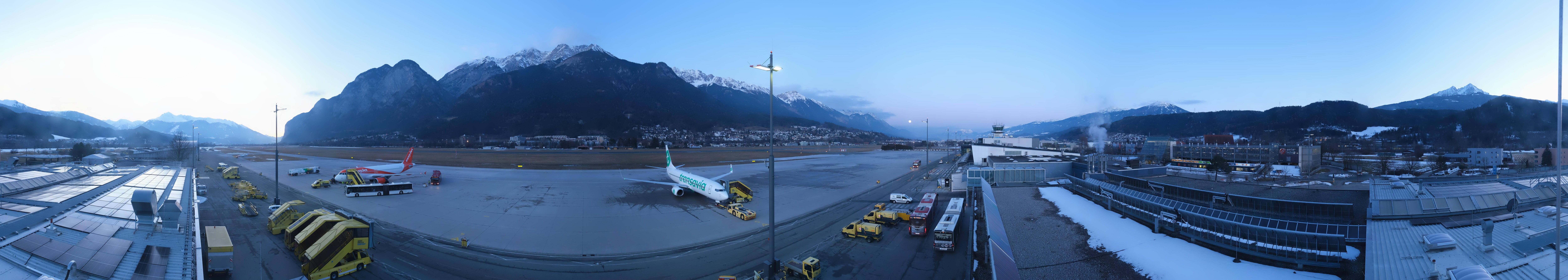 Archiv Foto Webcam Panorama Innsbruck Flughafen