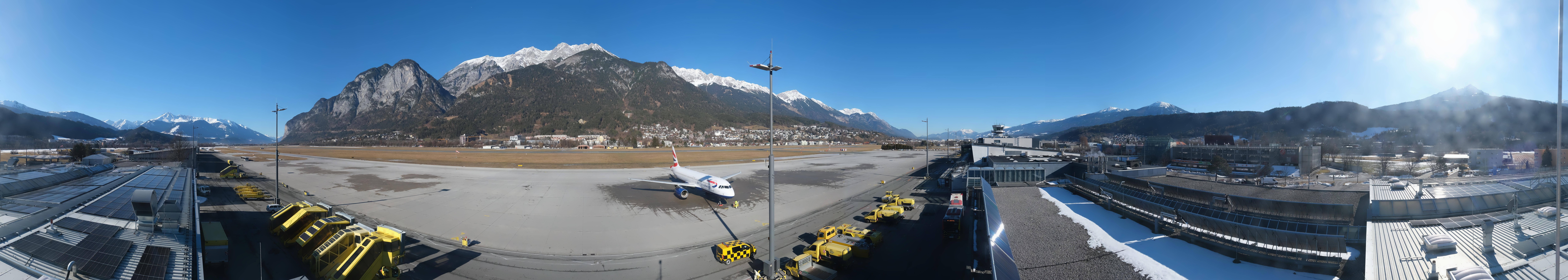 Archiv Foto Webcam Panorama Innsbruck Flughafen