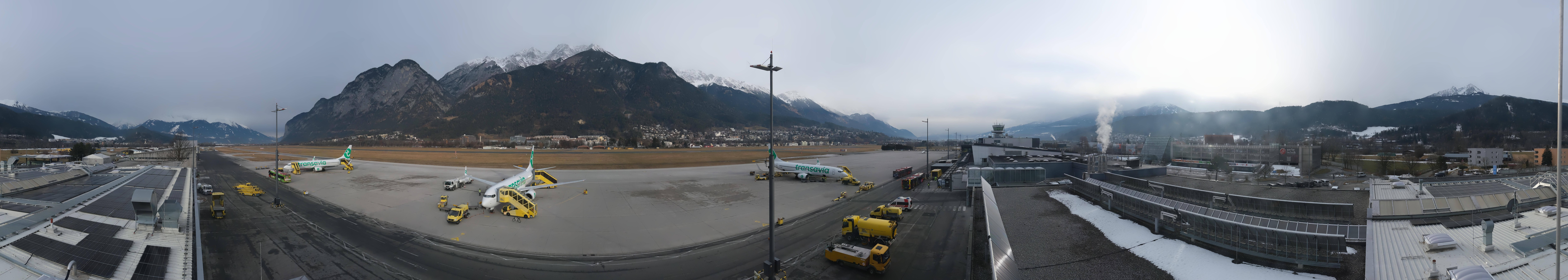 Archiv Foto Webcam Panorama Innsbruck Flughafen