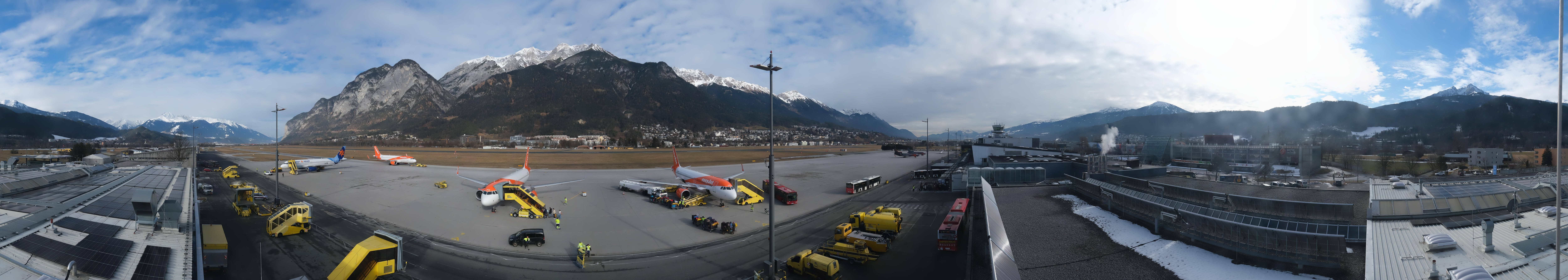 Archiv Foto Webcam Panorama Innsbruck Flughafen