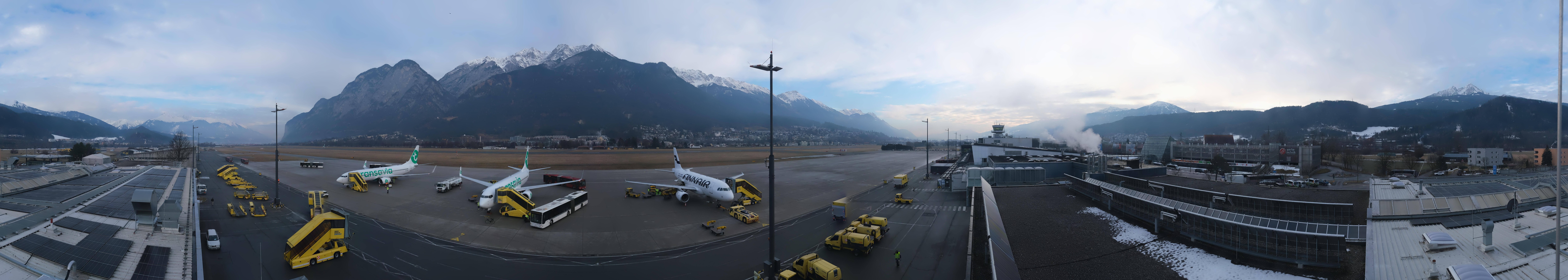 Archived image Webcam Airport Innsbruck Panorama