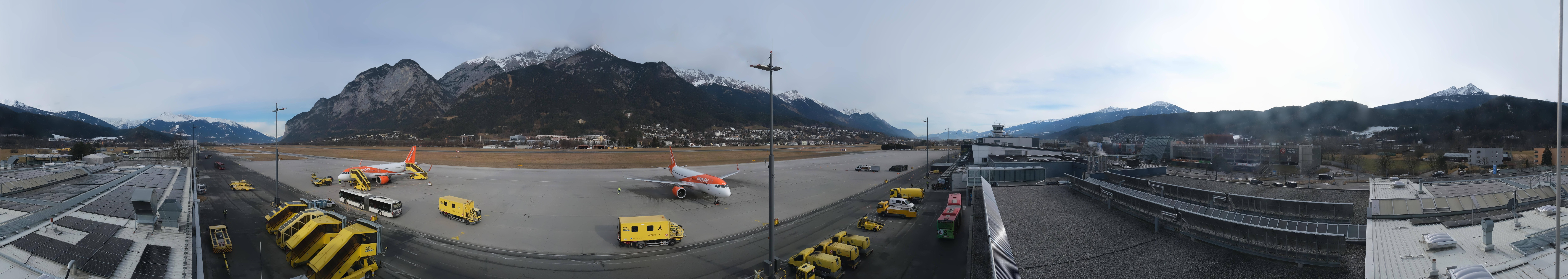 Archiv Foto Webcam Panorama Innsbruck Flughafen