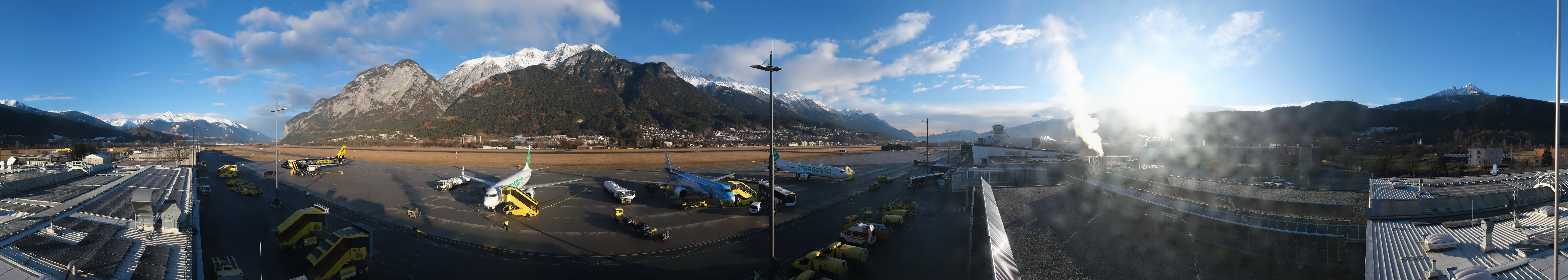 Archiv Foto Webcam Panorama Innsbruck Flughafen