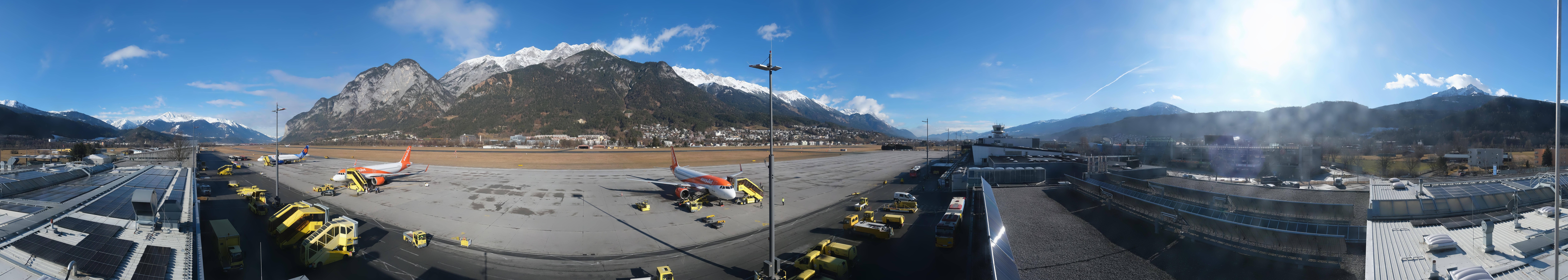 Archiv Foto Webcam Panorama Innsbruck Flughafen