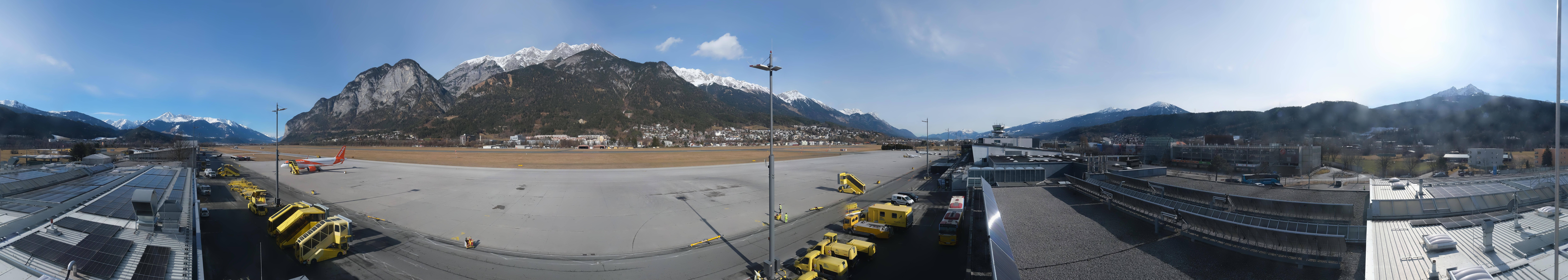 Archiv Foto Webcam Panorama Innsbruck Flughafen
