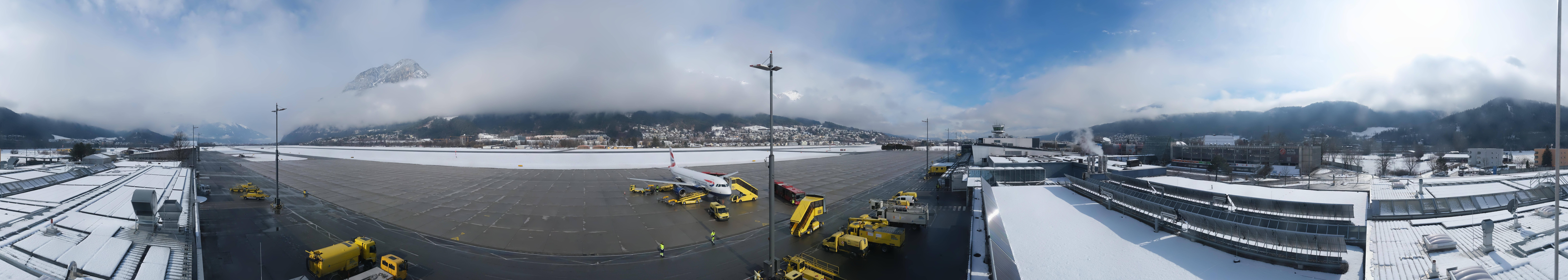 Archiv Foto Webcam Panorama Innsbruck Flughafen