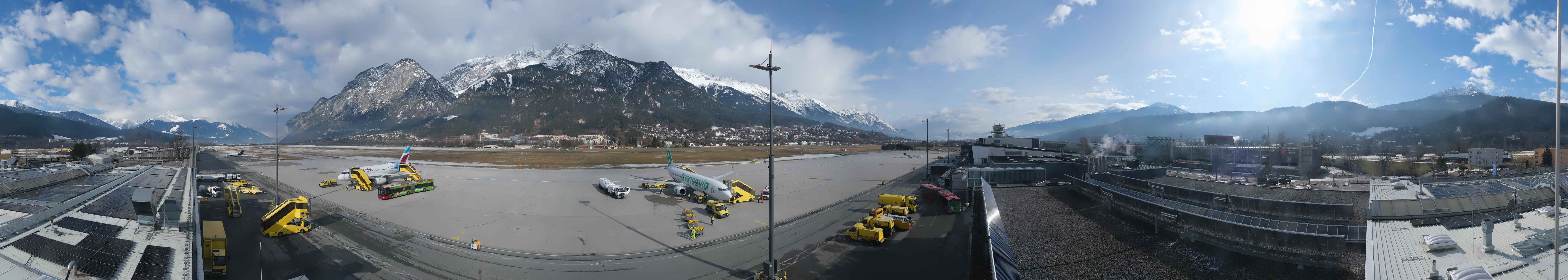 Archiv Foto Webcam Panorama Innsbruck Flughafen