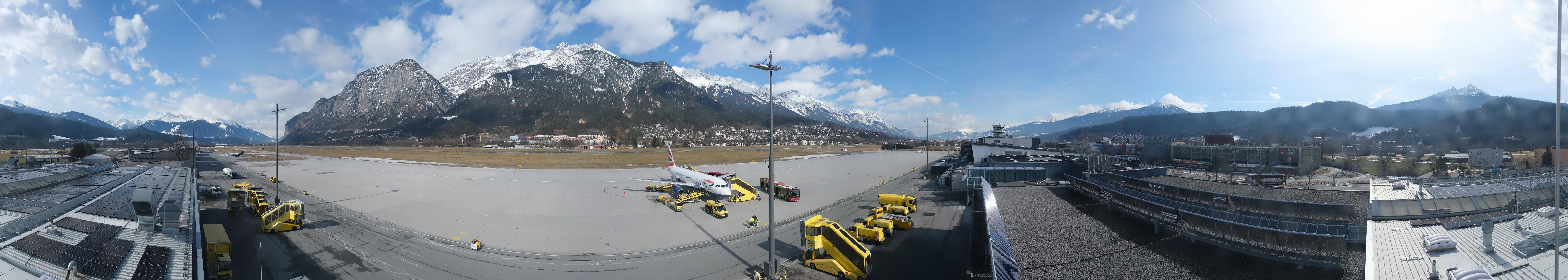 Archiv Foto Webcam Panorama Innsbruck Flughafen