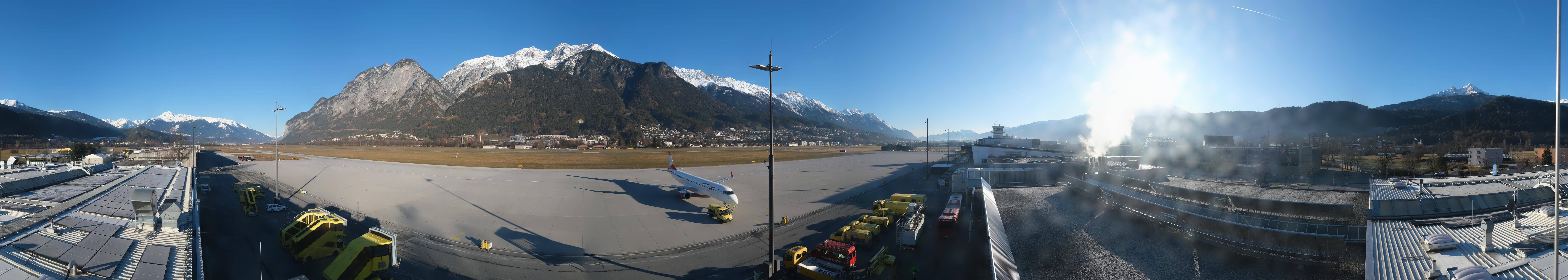 Archiv Foto Webcam Panorama Innsbruck Flughafen