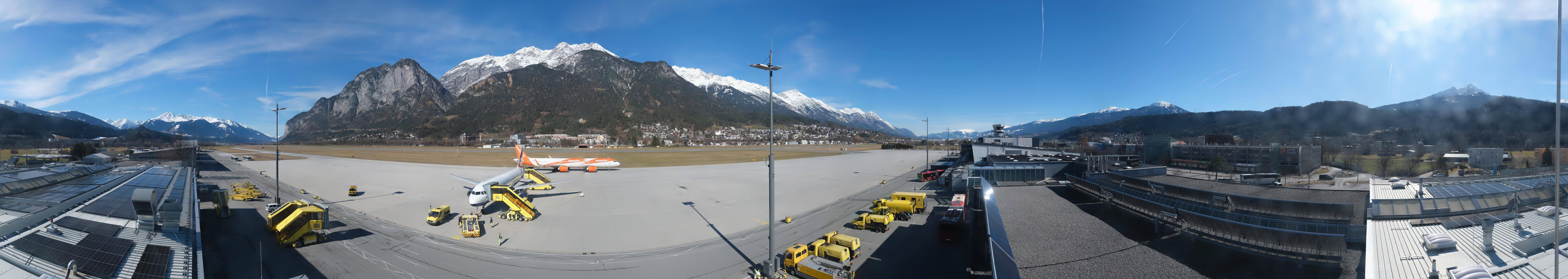 Archiv Foto Webcam Panorama Innsbruck Flughafen