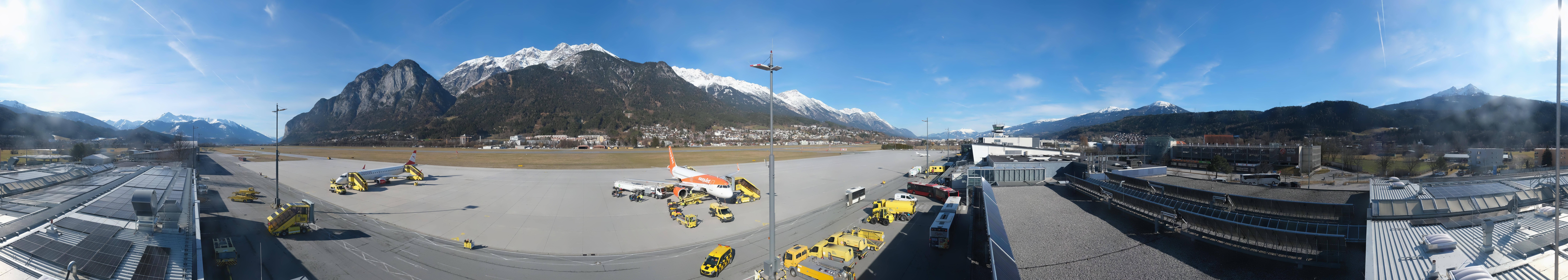 Archiv Foto Webcam Panorama Innsbruck Flughafen
