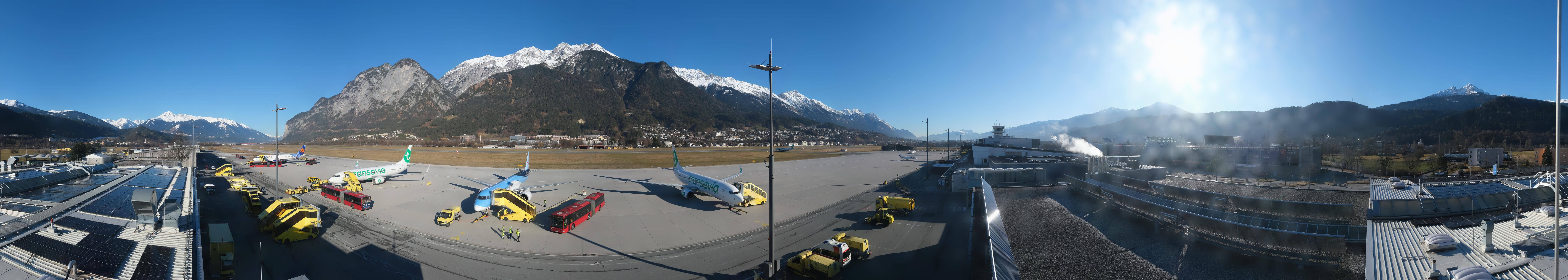Archived image Webcam Airport Innsbruck Panorama