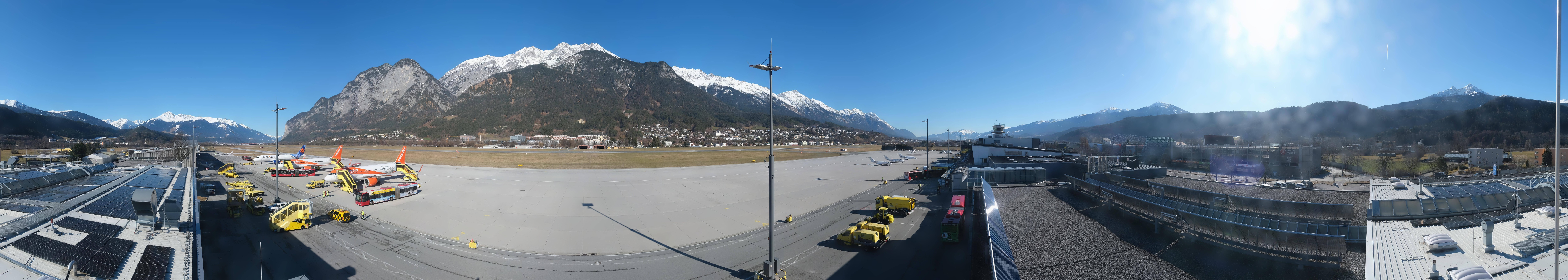 Archived image Webcam Airport Innsbruck Panorama