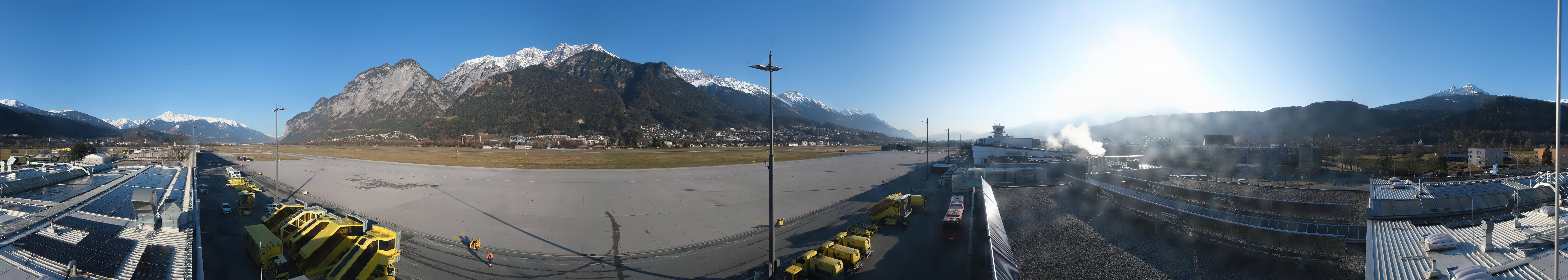 Archived image Webcam Airport Innsbruck Panorama