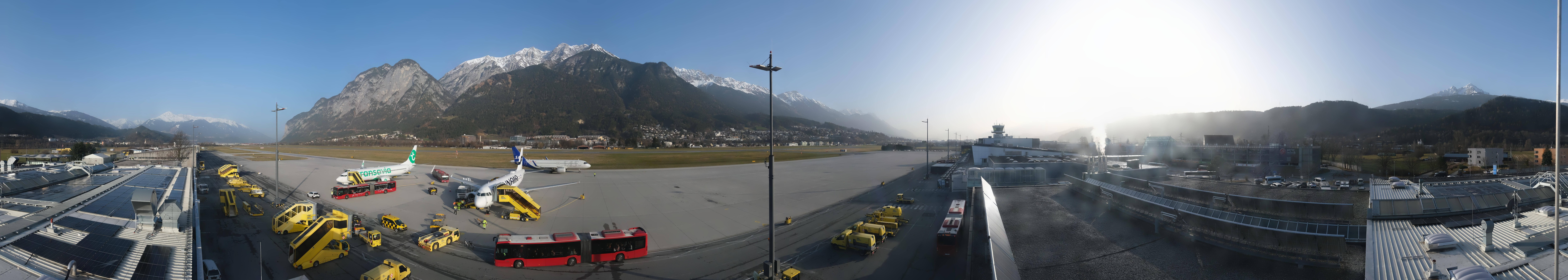 Archiv Foto Webcam Panorama Innsbruck Flughafen