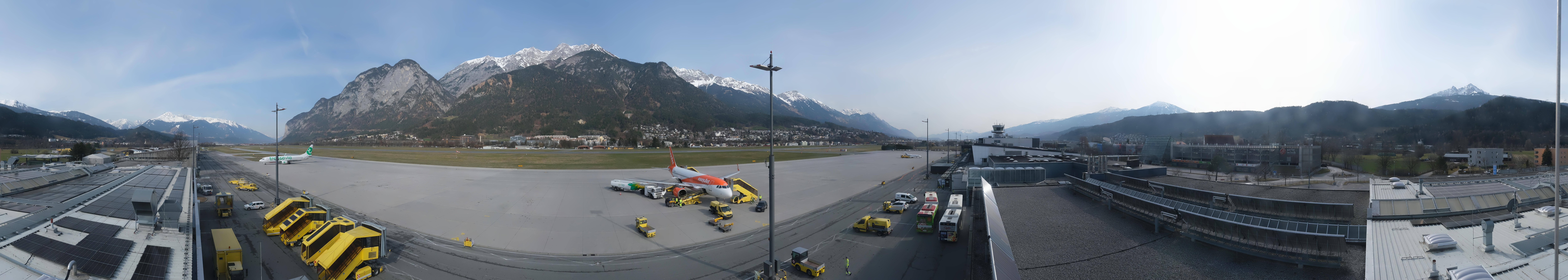 Archived image Webcam Airport Innsbruck Panorama