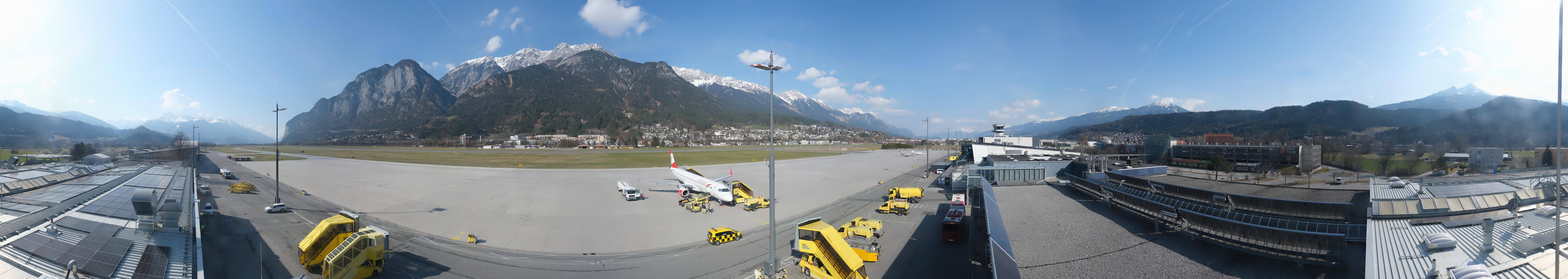 Archiv Foto Webcam Panorama Innsbruck Flughafen