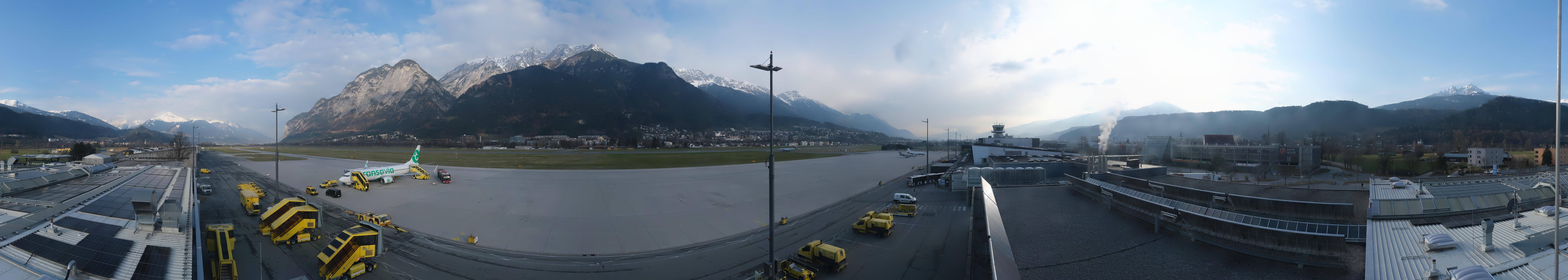 Archiv Foto Webcam Panorama Innsbruck Flughafen