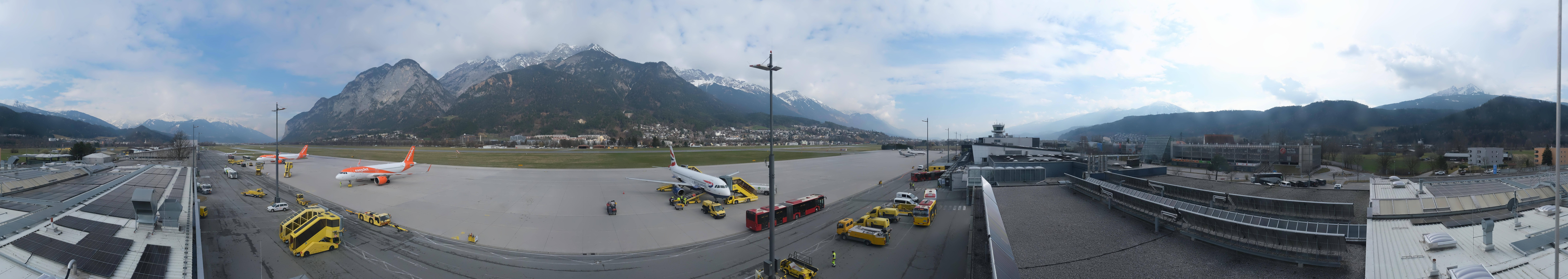 Archiv Foto Webcam Panorama Innsbruck Flughafen