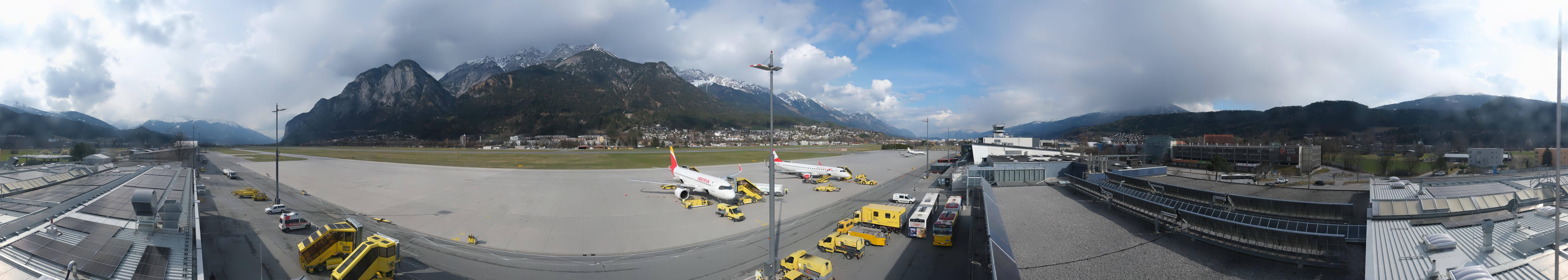 Archiv Foto Webcam Panorama Innsbruck Flughafen