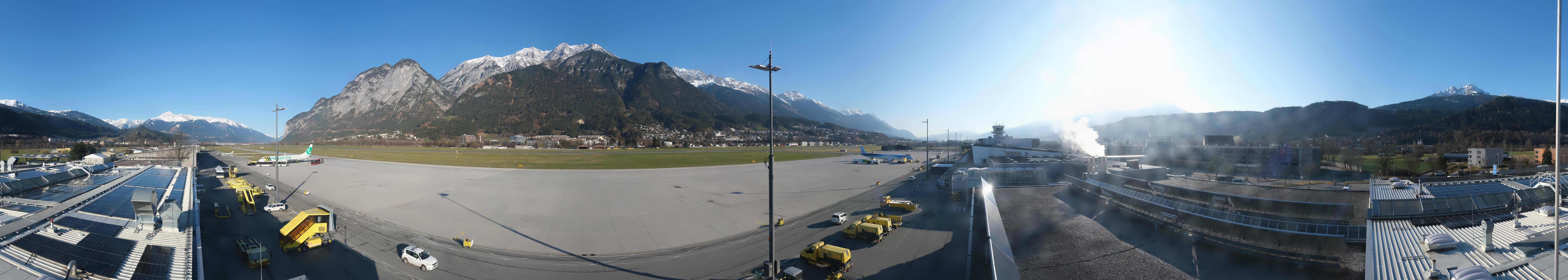 Archived image Webcam Airport Innsbruck Panorama
