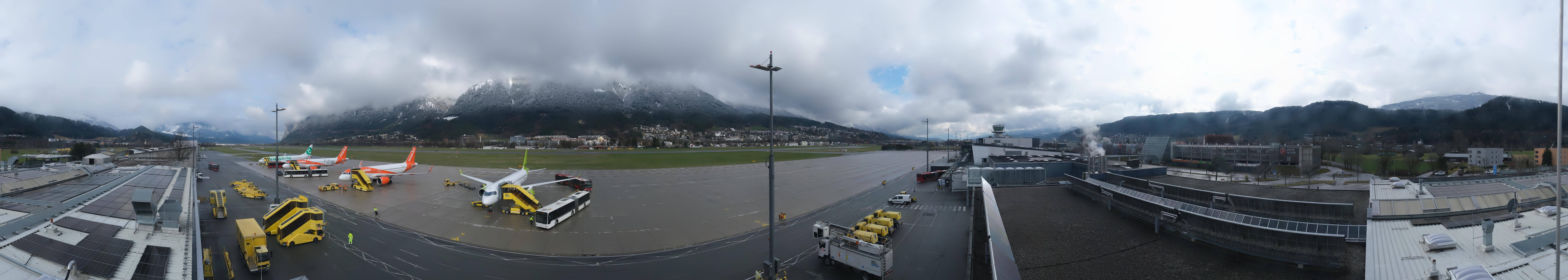 Archiv Foto Webcam Panorama Innsbruck Flughafen