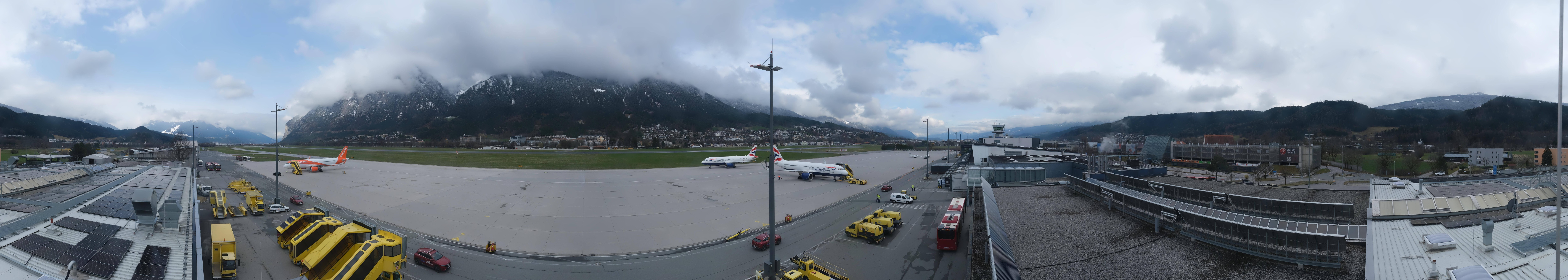 Archiv Foto Webcam Panorama Innsbruck Flughafen