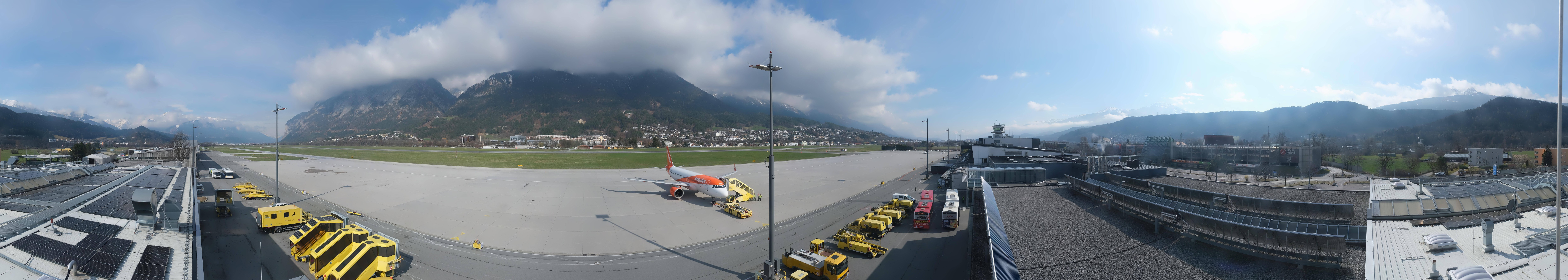 Archiv Foto Webcam Panorama Innsbruck Flughafen