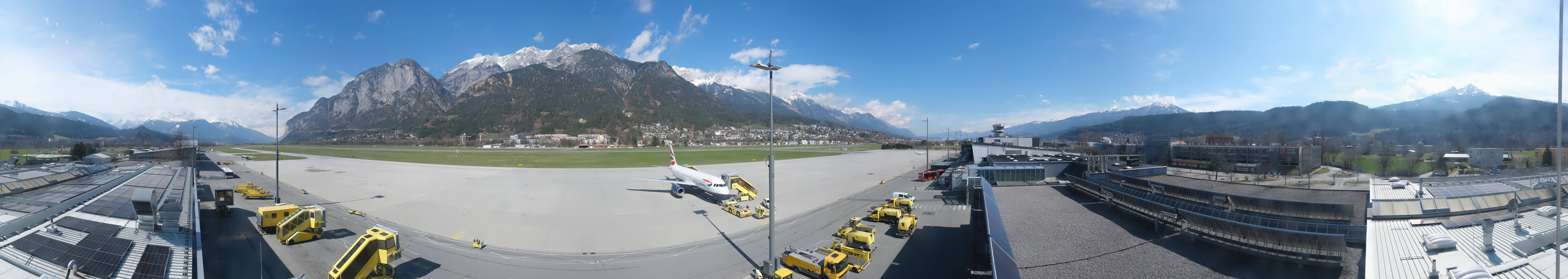 Archiv Foto Webcam Panorama Innsbruck Flughafen