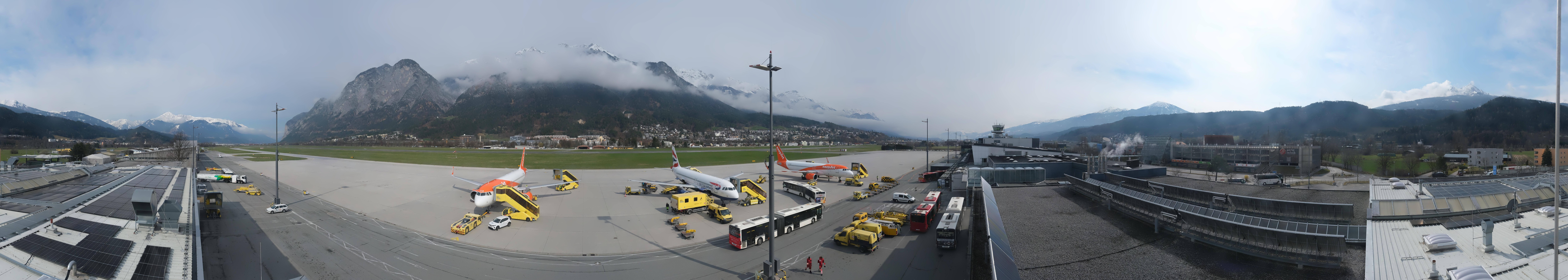 Archiv Foto Webcam Panorama Innsbruck Flughafen