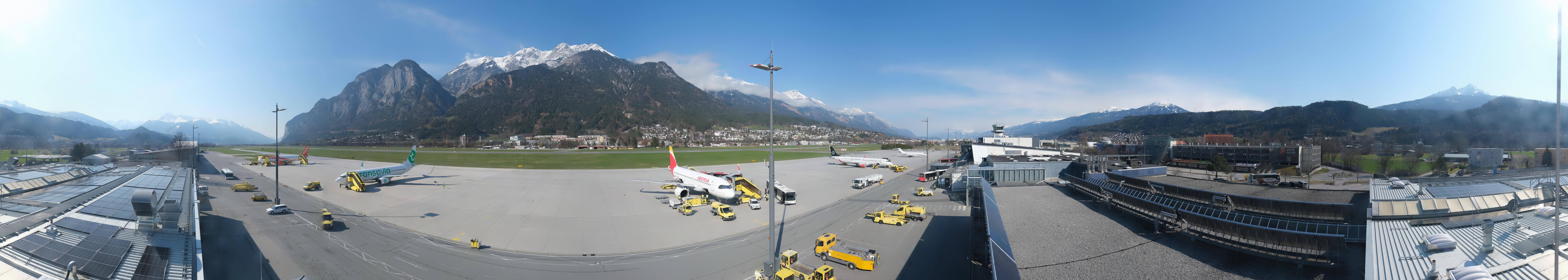 Archiv Foto Webcam Panorama Innsbruck Flughafen
