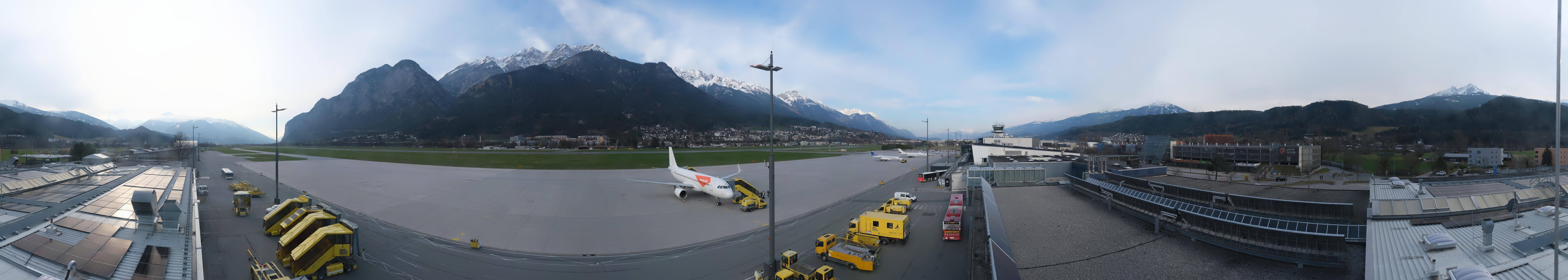 Archiv Foto Webcam Panorama Innsbruck Flughafen