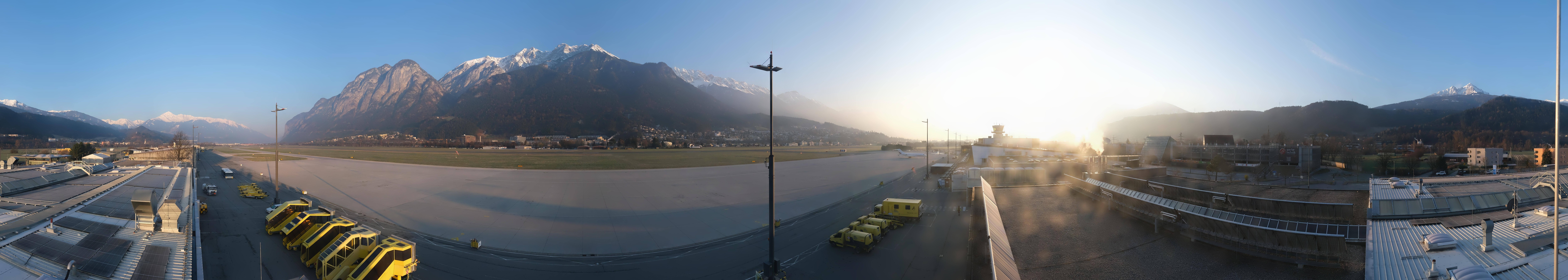 Archived image Webcam Airport Innsbruck Panorama