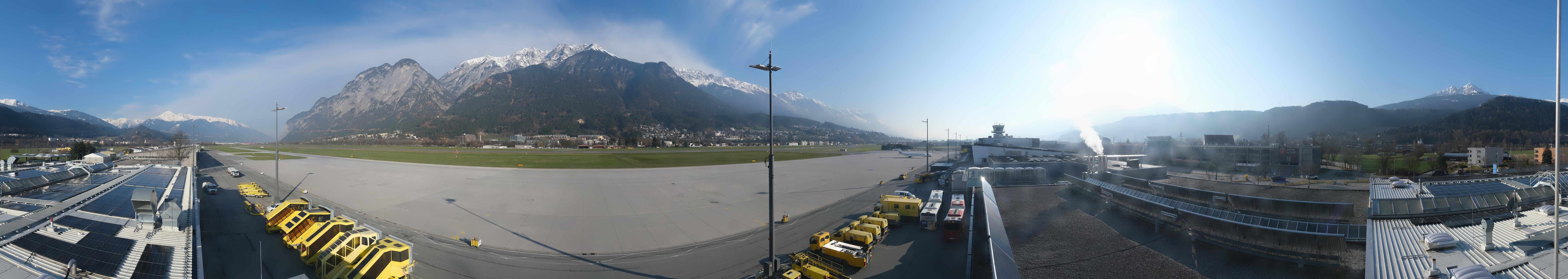 Archived image Webcam Airport Innsbruck Panorama