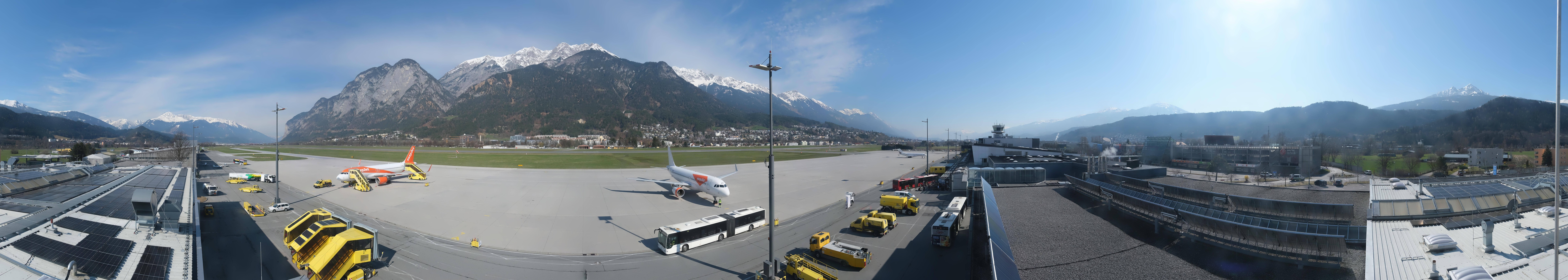 Archived image Webcam Airport Innsbruck Panorama