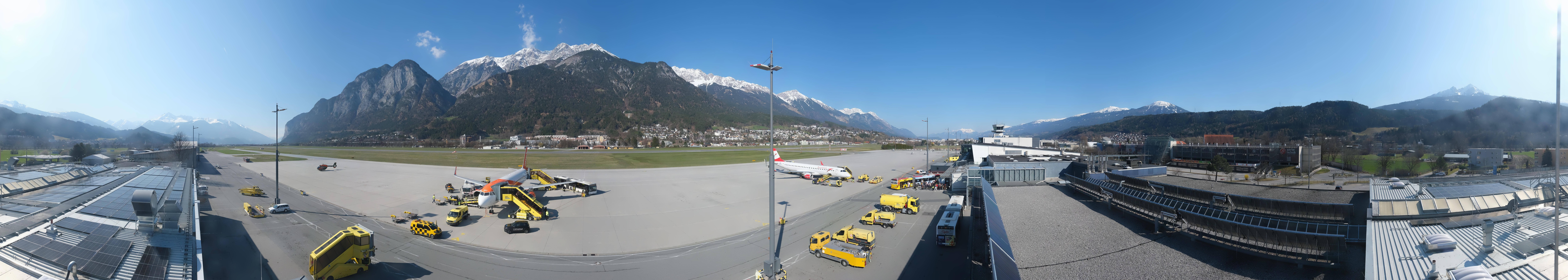 Archived image Webcam Airport Innsbruck Panorama