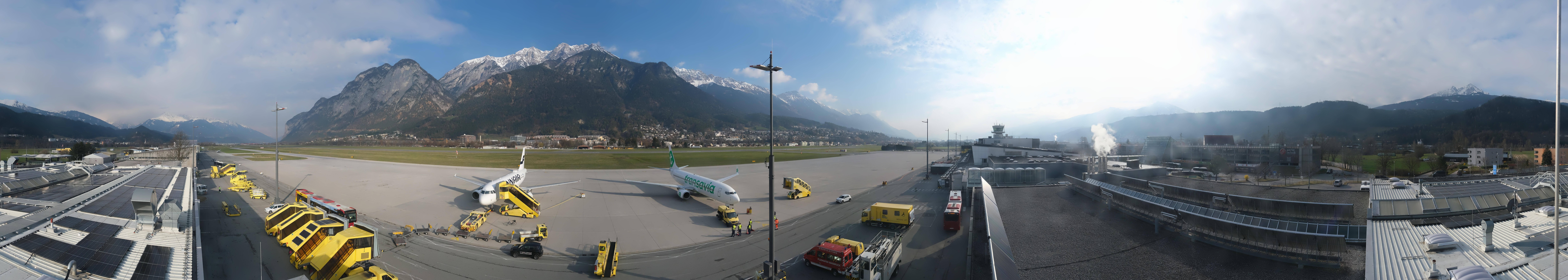 Archiv Foto Webcam Panorama Innsbruck Flughafen