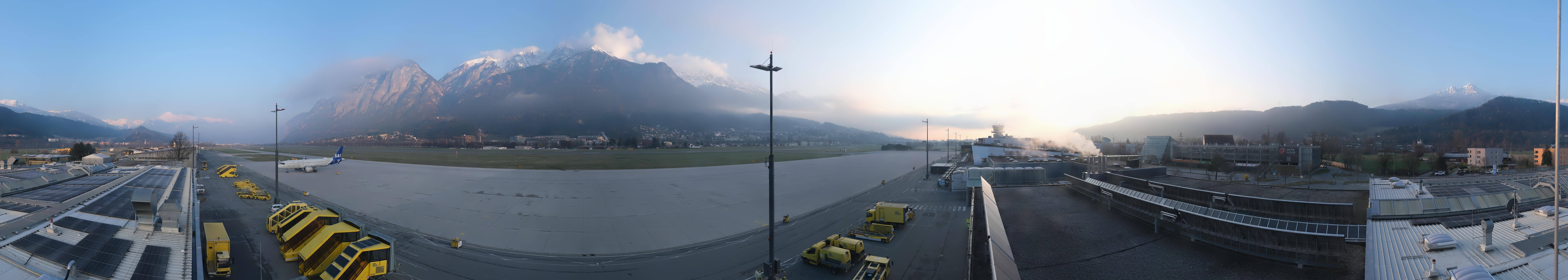 Archiv Foto Webcam Panorama Innsbruck Flughafen