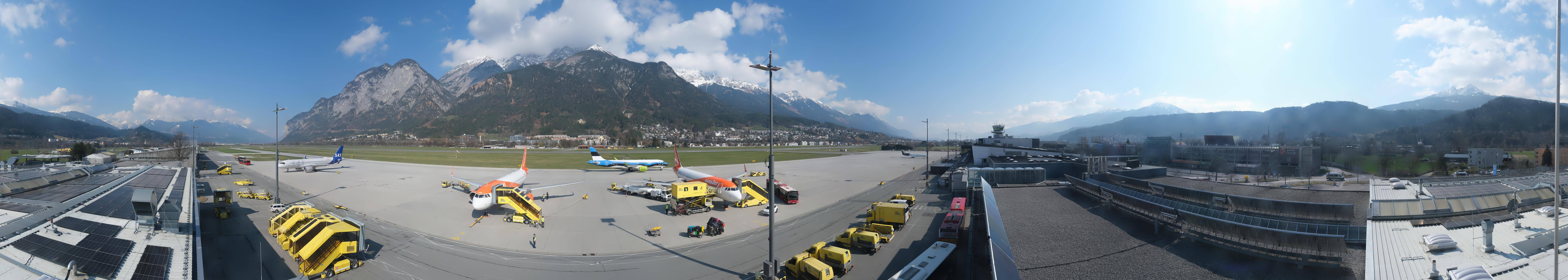 Archiv Foto Webcam Panorama Innsbruck Flughafen