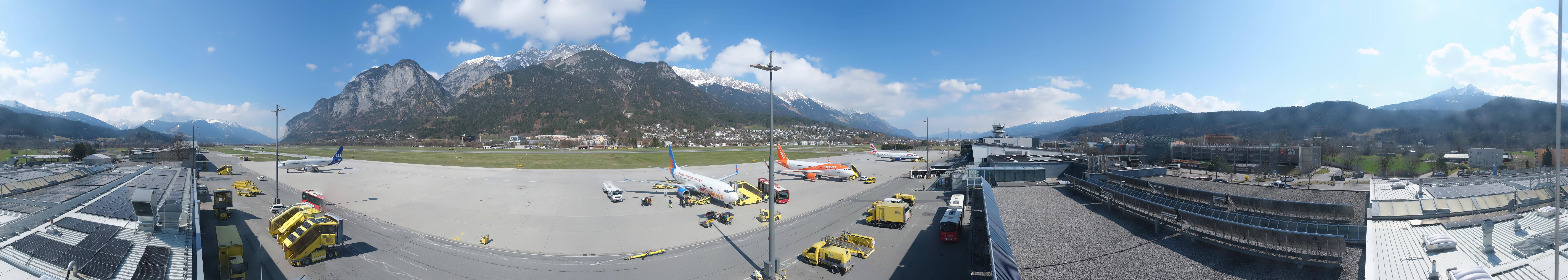 Archiv Foto Webcam Panorama Innsbruck Flughafen