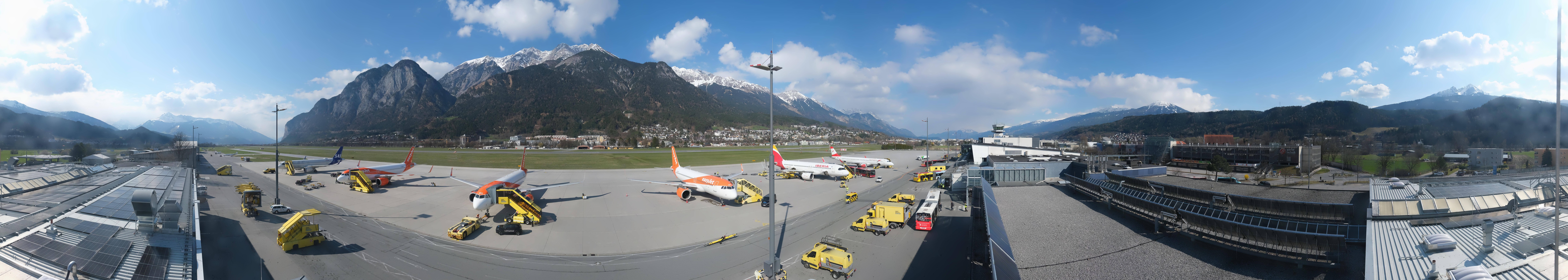 Archiv Foto Webcam Panorama Innsbruck Flughafen