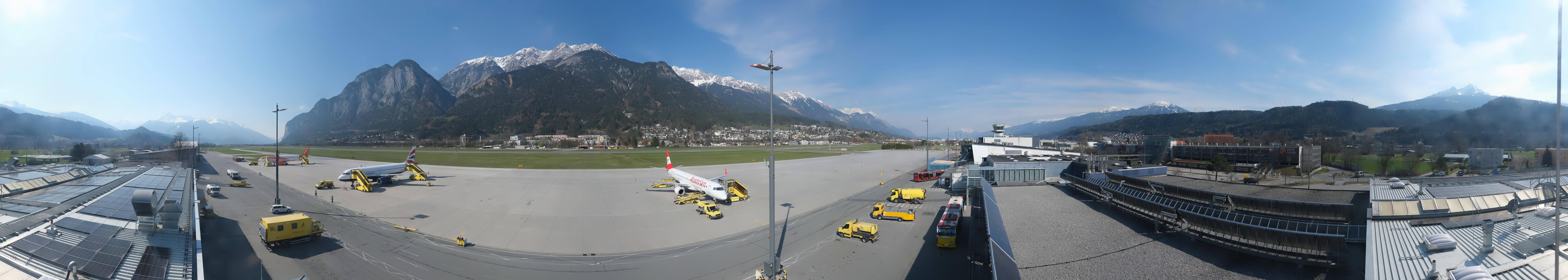 Archived image Webcam Airport Innsbruck Panorama