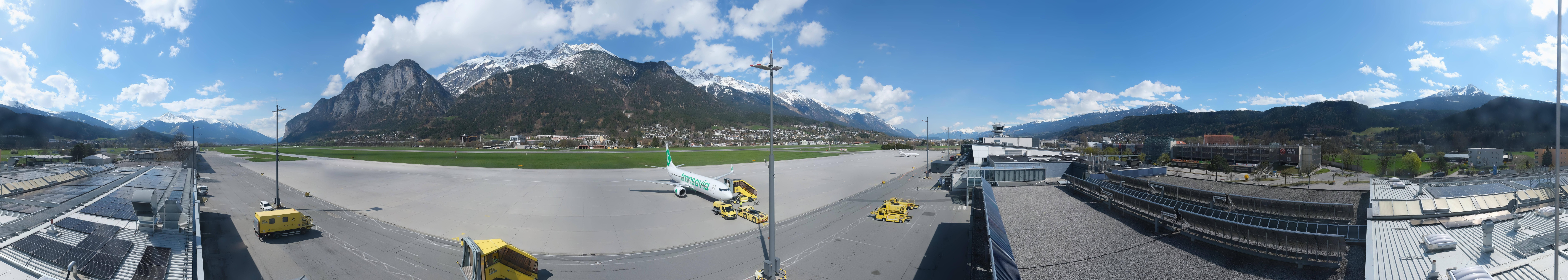 Archiv Foto Webcam Panorama Innsbruck Flughafen